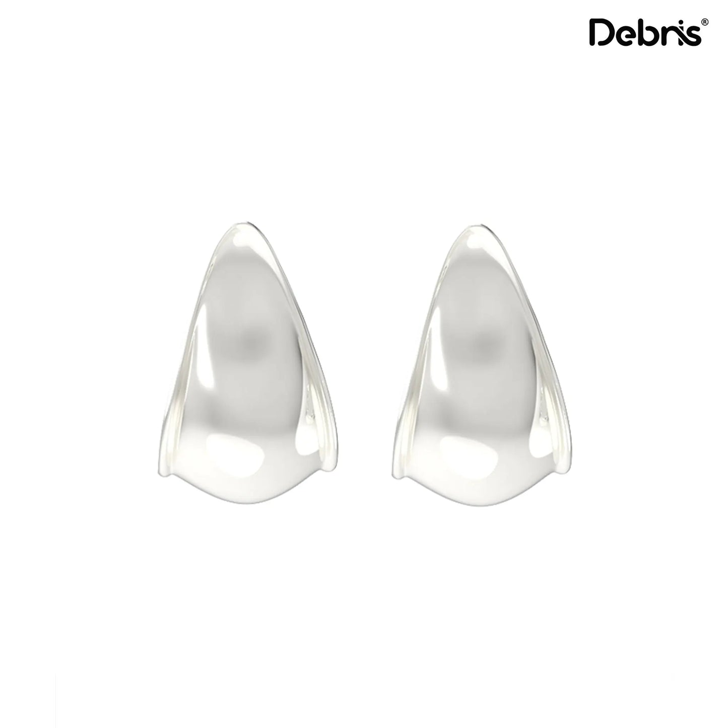 ANNXU - Four Gentlemen  - Oval Mirror Bamboo Earrings ANNXU