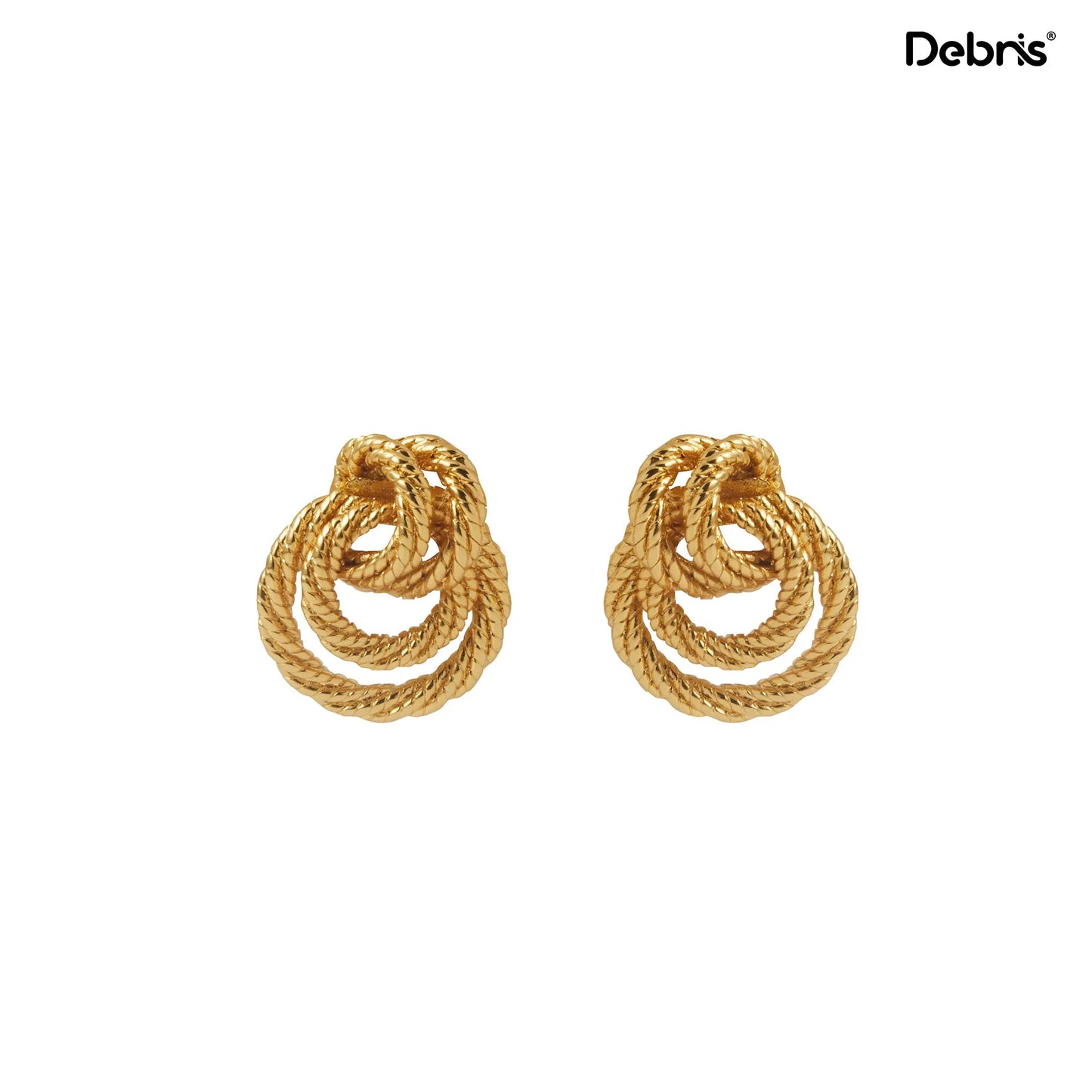 Mawa Lab - Golden Age - Interlocking Rings - No.0005 Earring Mawa Lab