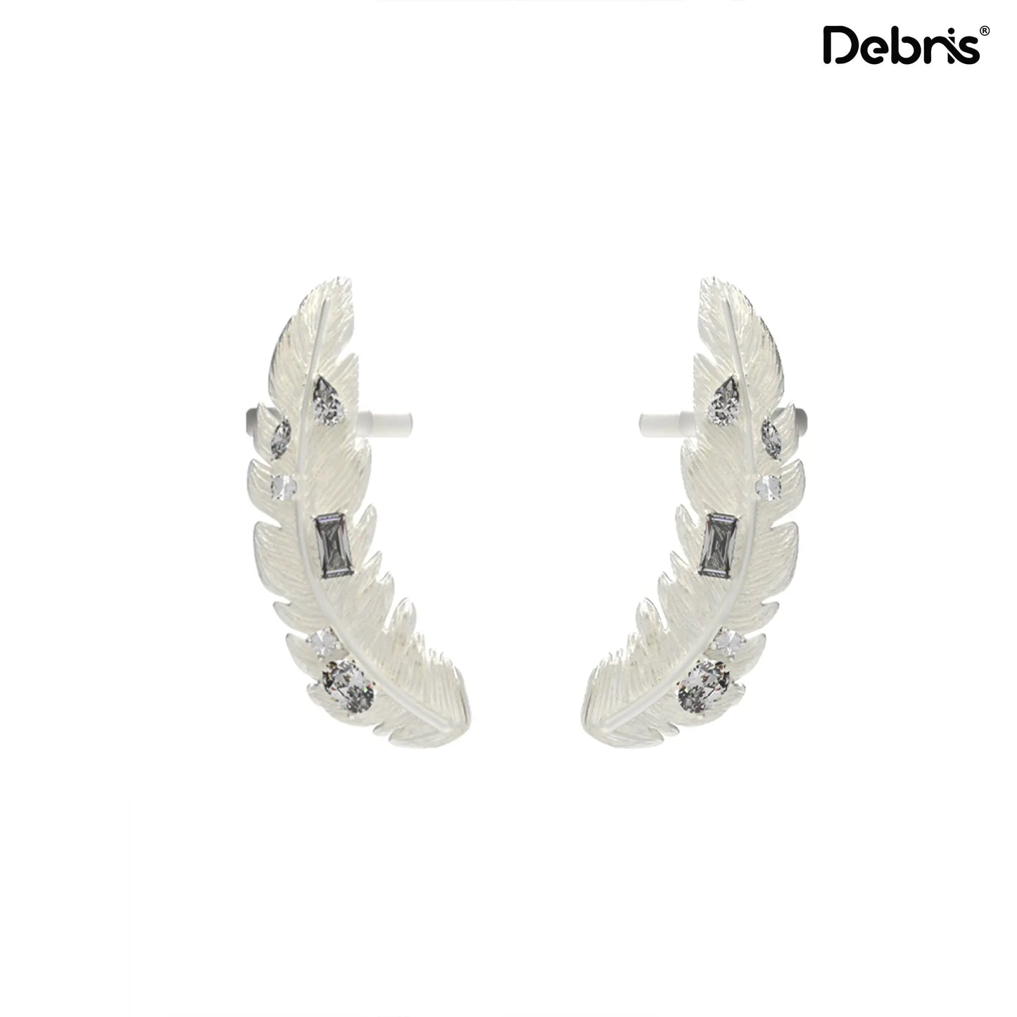 ANNXU - Feather - Embrace Front & Back - Earrings (Copy) ANNXU