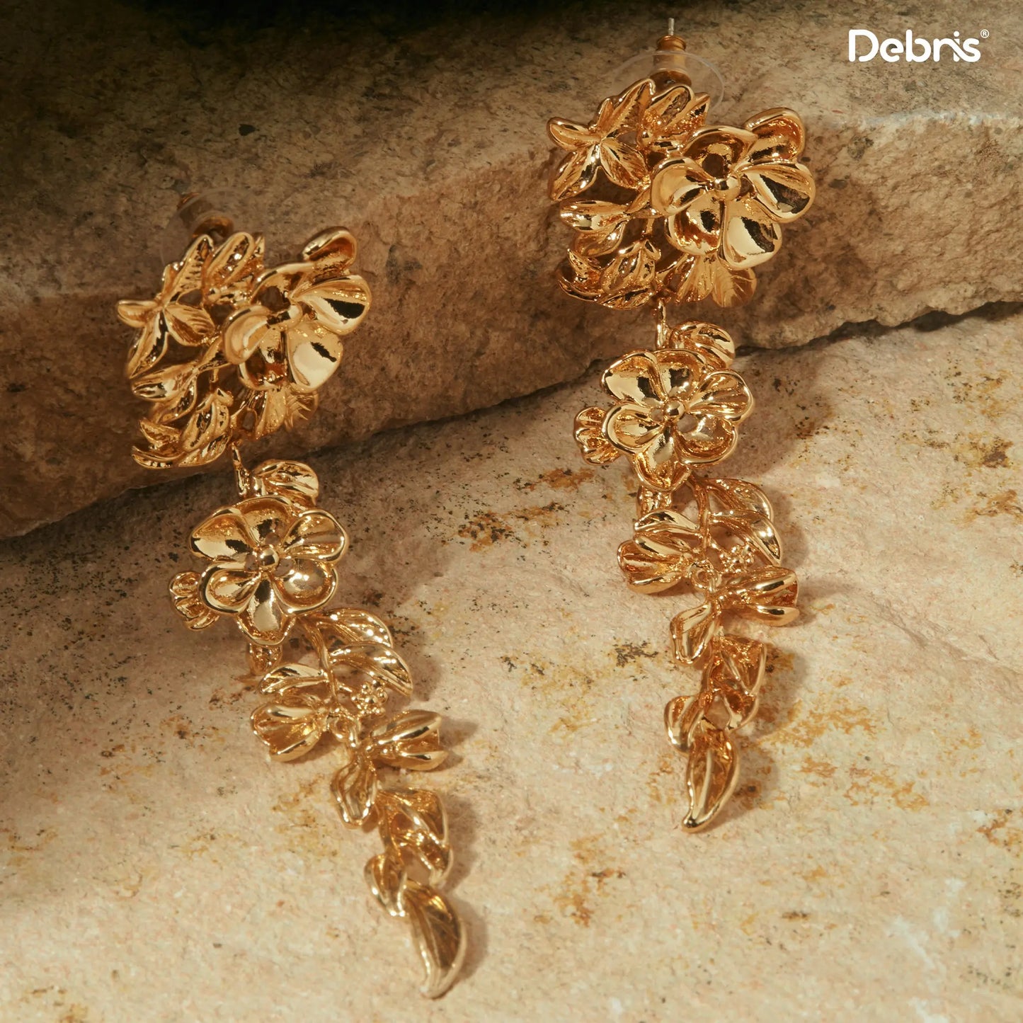 Mawa Lab - Golden Age - Golden Engraved Flower  - No.0002 Earring Mawa Lab